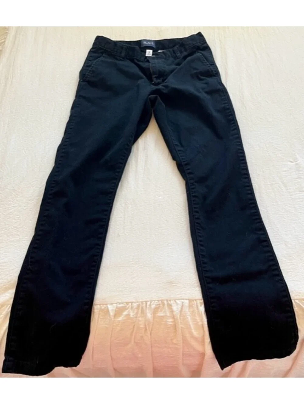 The Children's Place Black Trousers Buttoned Zipper Size 12. PreOwned Excellent